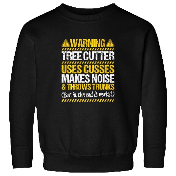 Discover Arborist Lumberjack Woodworker Throws Trunks Tree Cutter Sweatshirts