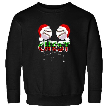 Discover Chest Baseball Softball Chestnuts Couples Funny Christmas Sweatshirts