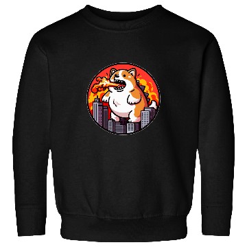 Discover Corgizilla Destroys Tokyo Corgi and Kaiju Fans Sweatshirts
