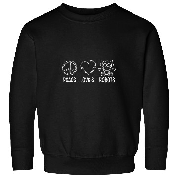 Discover Robotics Love Artificial Intelligence Ai 2Robots Sweatshirts