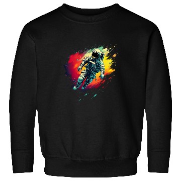 Discover astronaut floating in space Galactic spaceman Idea Creative 2 Sweatshirts