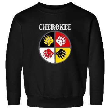 Discover Cherokee Tribe Native American medicines Wheel Sweatshirts