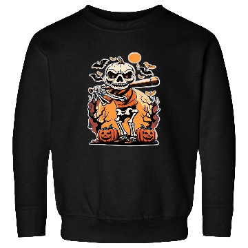 Discover Baseball Skeletons Halloween Men Boys Baseball Halloween 2 Sweatshirts
