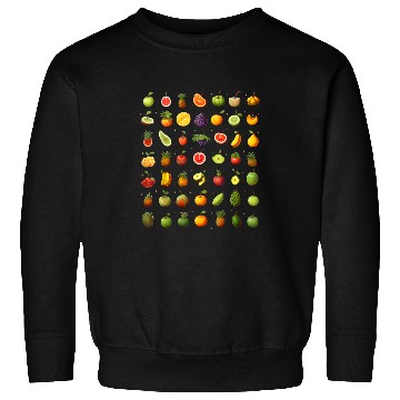 Discover fruit farmer market apple orange grape lime banana pear Sweatshirts