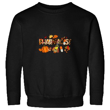 Discover Pharmacist Job Pharmacist Leopard Plaid Pilgrim Hat Fall Thanksgiving Sweatshirts