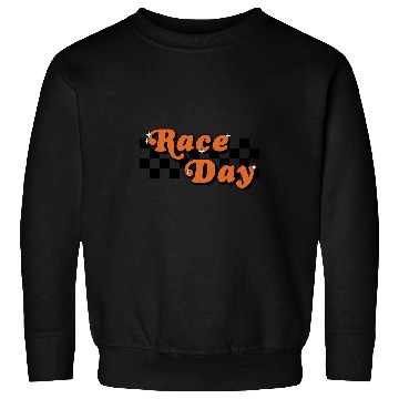 Discover Race Day Checkered Flag Racing Driver Cheer Mama Sweatshirts