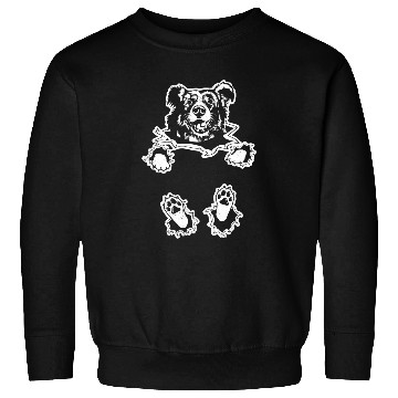 Discover Border collie dog ripped in artwork graphic Sweatshirts