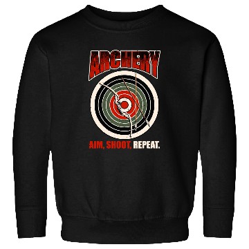 Discover Funny Archery Aim Shoot Repeat Bow Shooting Archer Sweatshirts