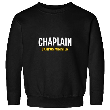 Discover Chaplain Campus Minister Pastor White Yellow Sweatshirts