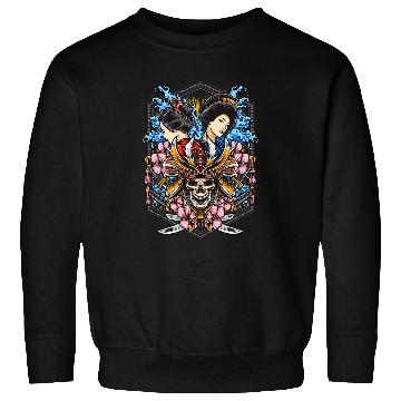 Discover ghosts Samurai Lovely Geisha Waves Sweatshirts