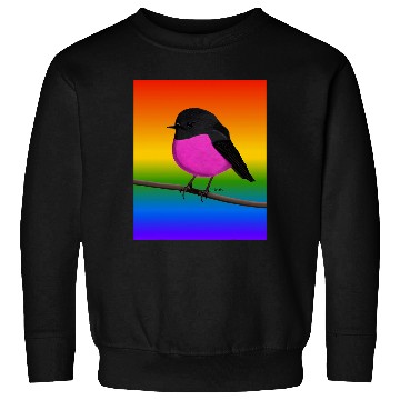 Discover Rose Robin Rainbow Bird Birdlover Birdwatcher Diversity Sweatshirts