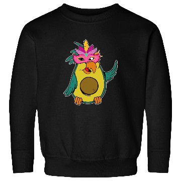 Discover Mardi Gras Avocado Bird Parrot Sweatshirts