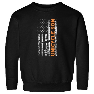 Discover Biking Son Unicycle Artificial wheel Cyclist Bicycle Sweatshirts
