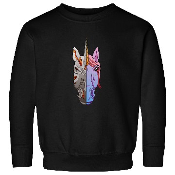 Discover Robotics Team Half Unicorns Robot Student Sweatshirts