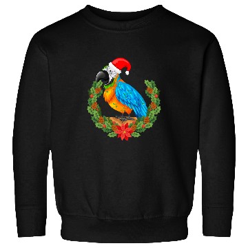 Discover Mistletoe Tropical Parrot Hawaiian Summer Christmas In July Sweatshirts
