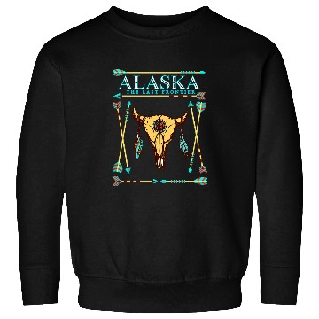 Discover Bull Skull Alaska Native American Alaska Tribal Art Sweatshirts