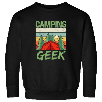 Discover Camping Geek Camper Camp Campsite Campfire Sweatshirts