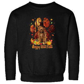 Discover Its Fall Yall Labradoodle Pilgrim Dog Paw Thanksgiving154 Sweatshirts