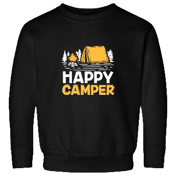 Discover Camping Tent Happy camper Sweatshirts