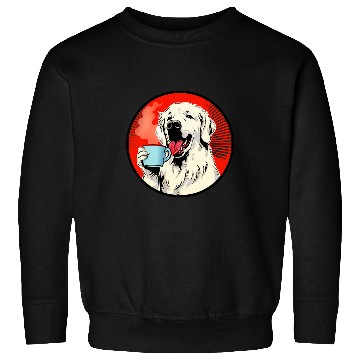 Discover Great Pyrenees Coffee Funny Dog Beverage Sweatshirts
