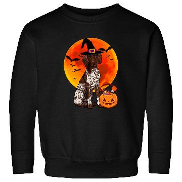 Discover Halloween German Shorthaired Pointer Jack O Lantern Pumpkin Sweatshirts