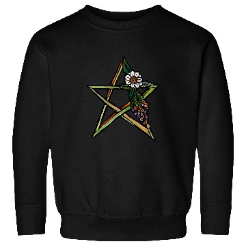 Discover Green Earth Star nature art pagan goddess Sweatshirts