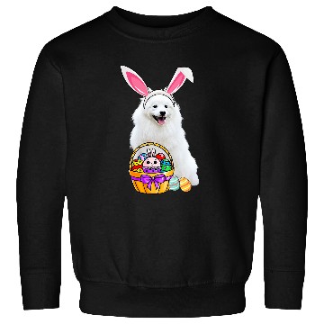 Discover Easter Egg Funny American Eskimo Dog Easter Sweatshirts