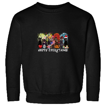 Discover Happy Everything Chocolate Lab Dog Seasons All Year Tree Lov47 Sweatshirts