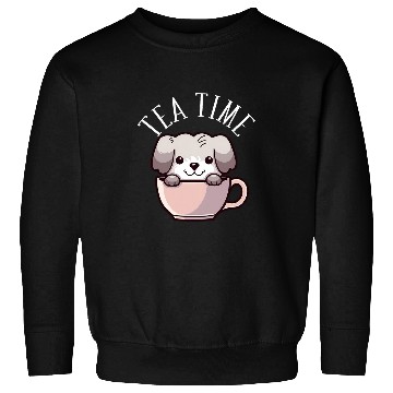 Discover Havanese Tea Time Funny Dog Beverage Sweatshirts