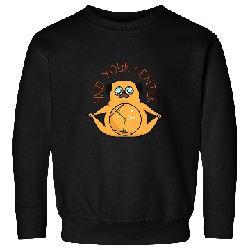 Discover Find Your Center Pug Yoga Sweatshirts