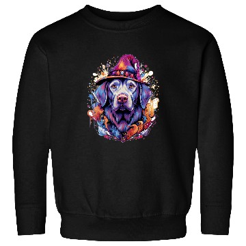 Discover Enchanting Wizard Labrador Halloween Design Sweatshirts