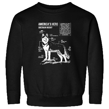 Discover Dog Husky schematic Sweatshirts