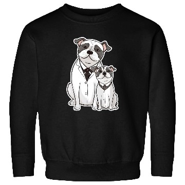 Discover Father and Son Fancy Pug Dogs Sweatshirts