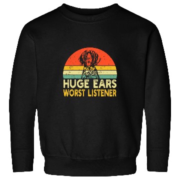 Discover Huge Ears Worst Listener Funny German Shorthaired Mens Sweatshirts