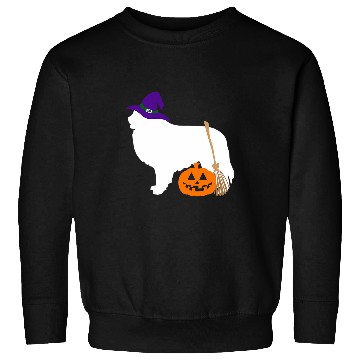 Discover Great Pyrenees Halloween Dog Wearing Witch Hat Sweatshirts