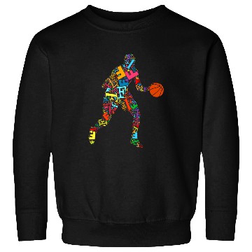 Discover Basketball Player Name Initial Monogram Custom Letter F Sweatshirts