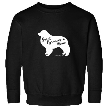 Discover Great Pyrenees Mom Great Pyrenees Dog Silhouette Sweatshirts