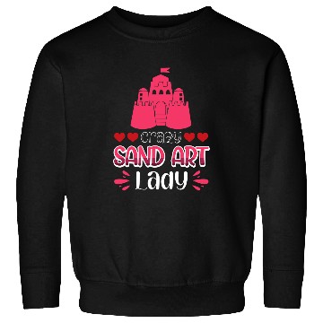 Discover crazys Sand Art Lady Sweatshirts