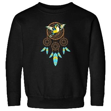 Discover Indigenous Boho Hummingbird Native American Dreamcatcher Sweatshirts