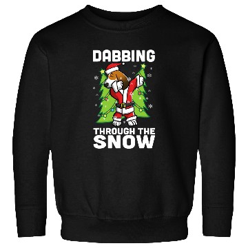 Discover Dabbings Through The Snow Basset Hound Christmas Dog Sweatshirts