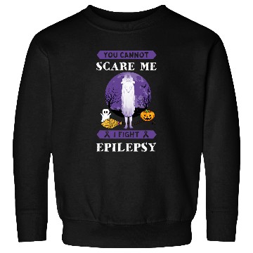 Discover Epilepsy Fighter Purple Awareness ghosts Halloween Holiday Sweatshirts