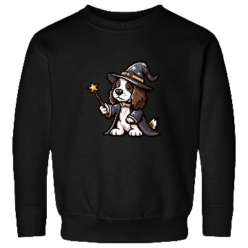 Discover English Springer Spaniel Wizard Funny Dog Magic Sweatshirts