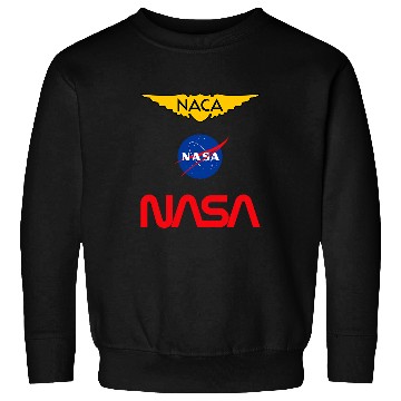 Discover Lacrosse Gift NASA NACA Meatball Worm Logo Sweatshirts