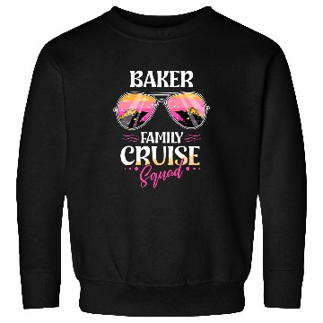 Discover Baker Family Personalized Cruise Squad Vacation Matching Sweatshirts