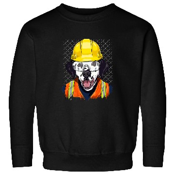 Discover Dalmatian Construction Worker Dalmatian 227 Dalmatians Dog Sweatshirts
