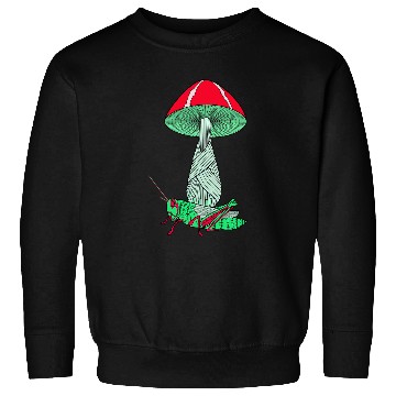 Discover Mushroom and Grasshopper Sweatshirts