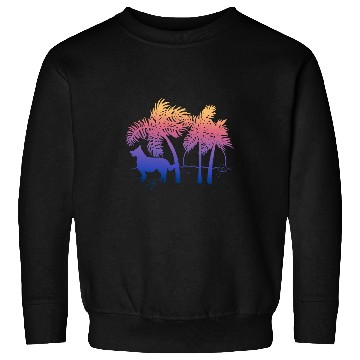 Discover Border Collie Ombre Beach Sunrise Sweatshirts
