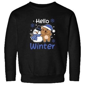 Discover quokkas Hello Winter Snowman Snow Sweatshirts