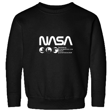 Discover Lacrosse Gift NASA Moon Worm Logo Sweatshirts