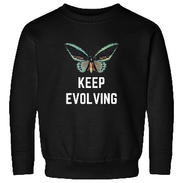 Discover Keep Evolving Butterfly Metamorphosis Cute Insect Bugs Sweet Sweatshirts